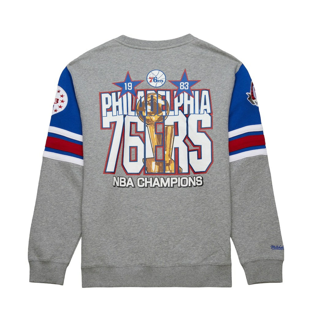 Mitchell & Ness Philadelphia 76ers Hardwood Classics All Over 4.0 Pullover Sweatshirt