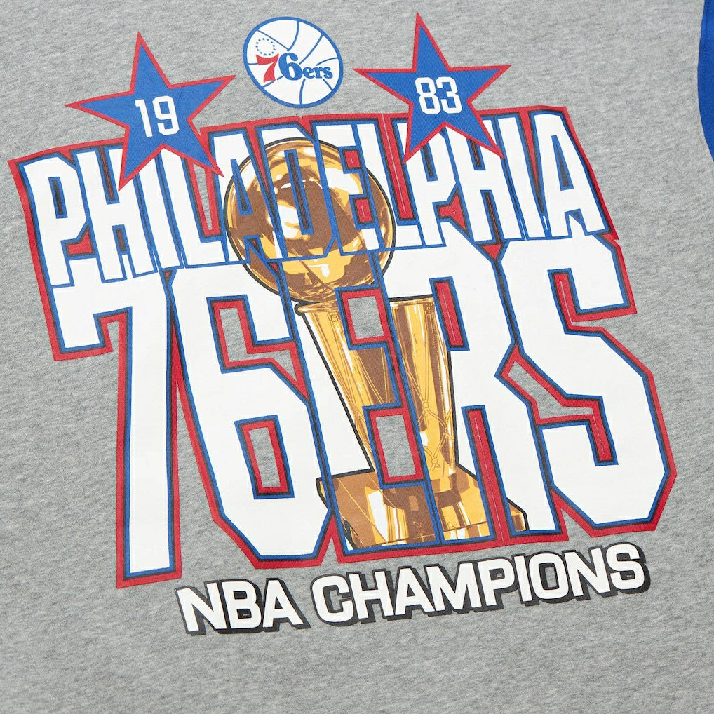 Mitchell & Ness Philadelphia 76ers Hardwood Classics All Over 4.0 Pullover Sweatshirt