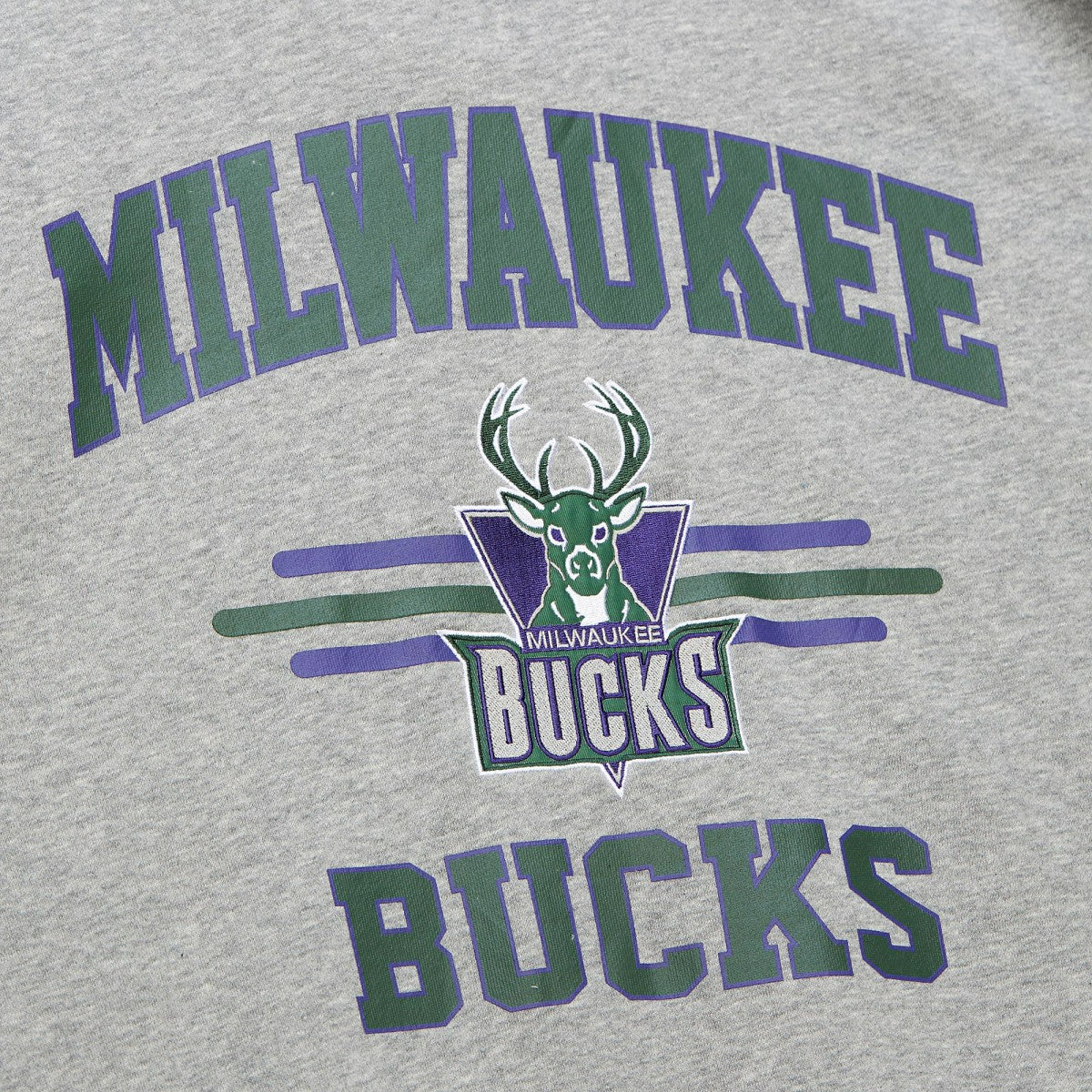 Mitchell & Ness Milwaukee Bucks Hardwood Classics All Over 4.0 Pullover Sweatshirt