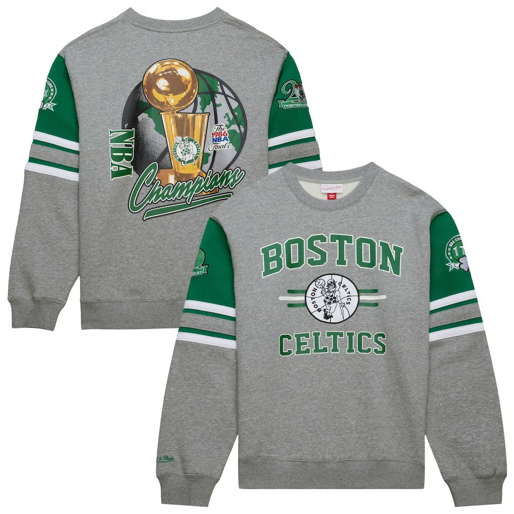Mitchell & Ness Boston Celtics Hardwood Classics All Over 4.0 Pullover Sweatshirt