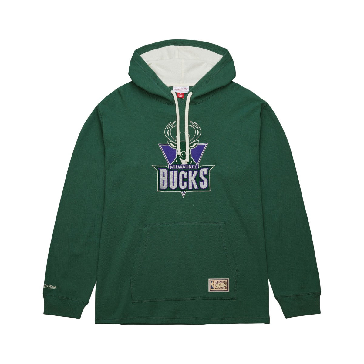 Mitchell & Ness Milwaukee Bucks Hardwood Classics Lightweight Thermal Pullover Hoodie