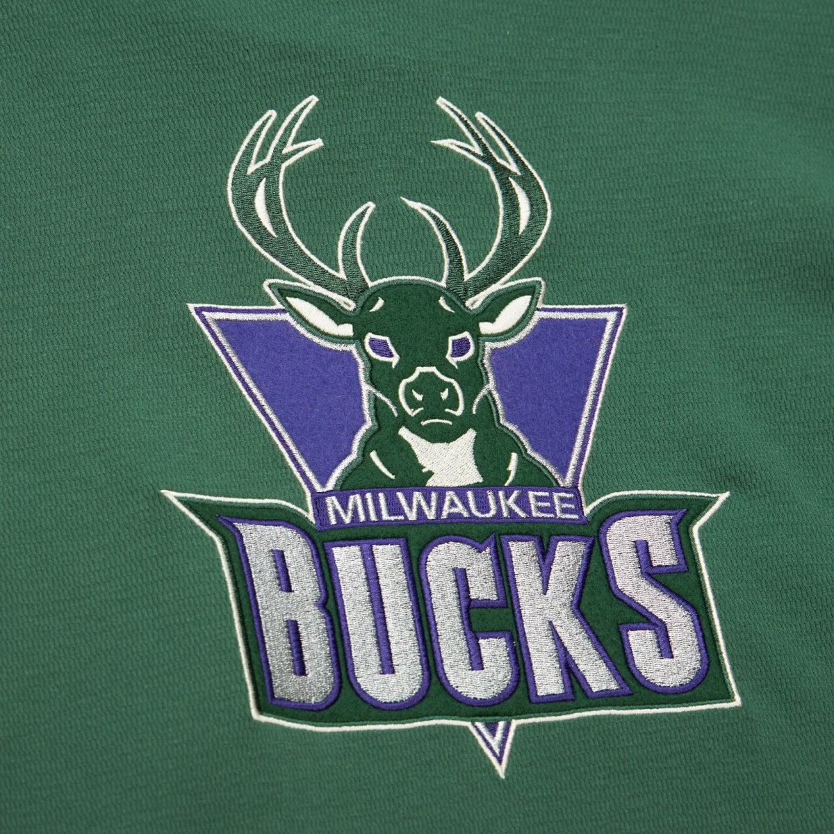 Mitchell & Ness Milwaukee Bucks Hardwood Classics Lightweight Thermal Pullover Hoodie