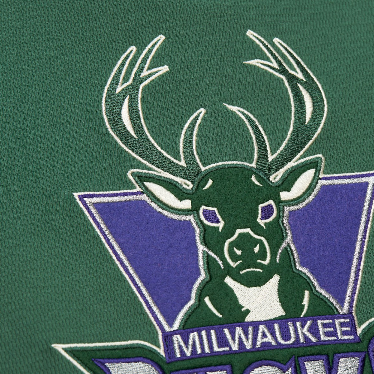 Mitchell & Ness Milwaukee Bucks Hardwood Classics Lightweight Thermal Pullover Hoodie