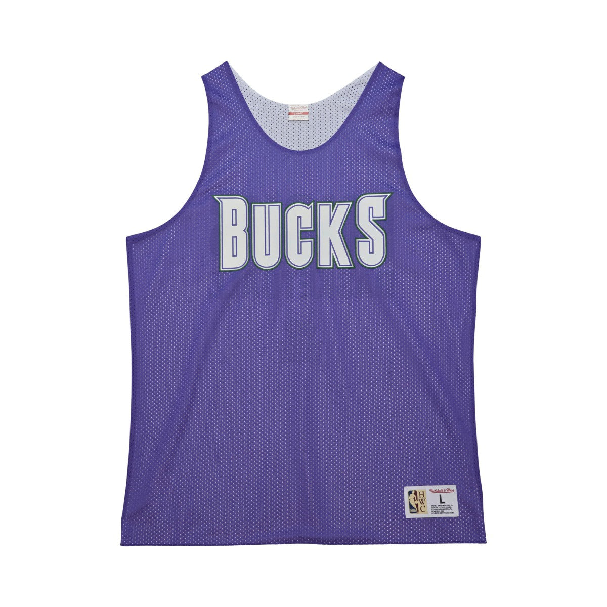 Mitchell & Ness Milwaukee Bucks Hardwood Classics Reversible Mesh Practice Jersey