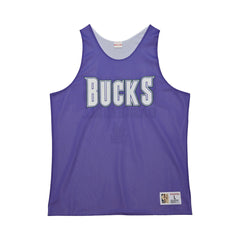 Mitchell & Ness Milwaukee Bucks Hardwood Classics Reversible Mesh Practice Jersey