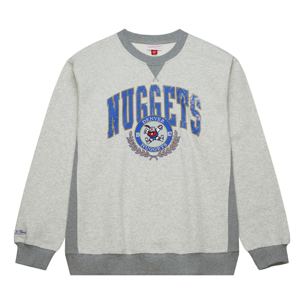 Mitchell & Ness Denver Nuggets Vintage Logo Pullover Sweatshirt sale