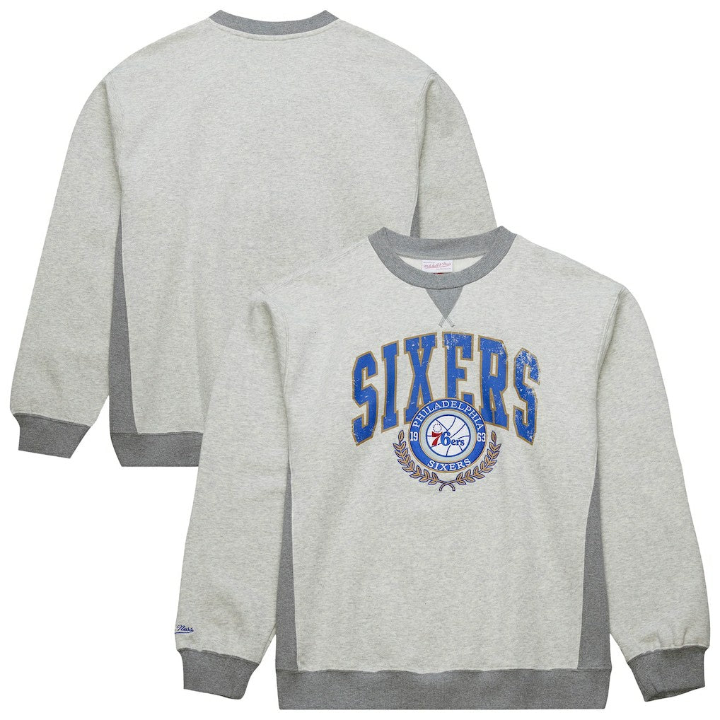 Mitchell & Ness Philadelphia 76ers Vintage Logo Pullover Sweatshirt