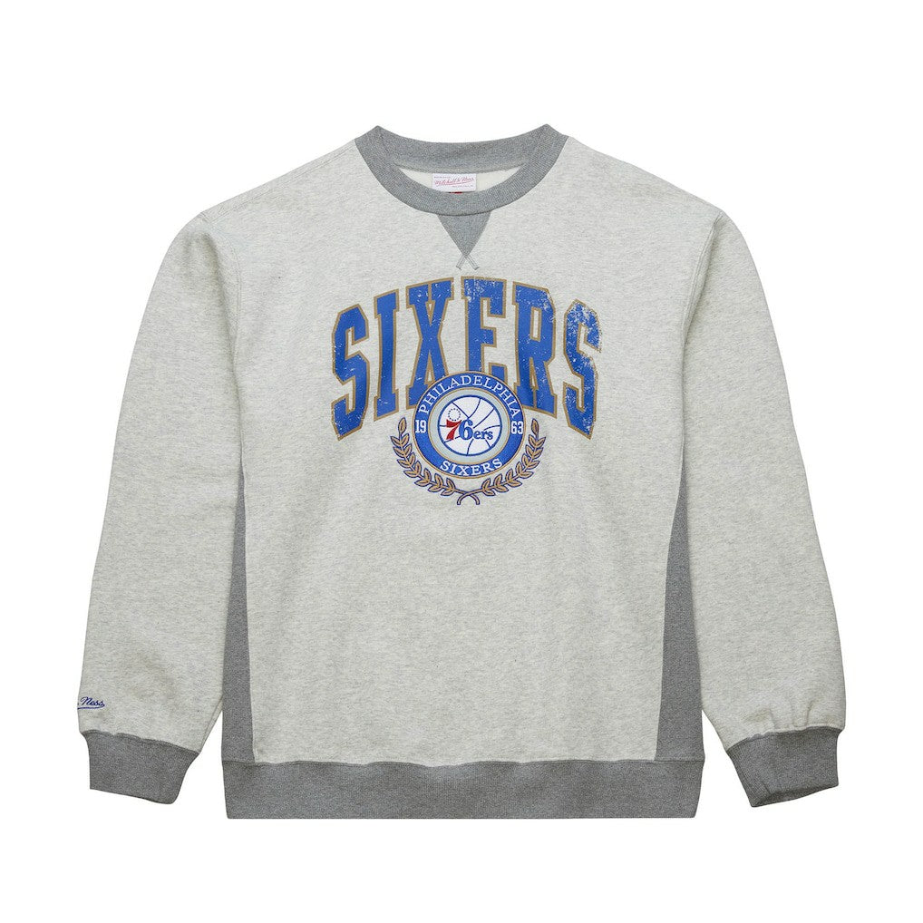 Mitchell & Ness Philadelphia 76ers Vintage Logo Pullover Sweatshirt