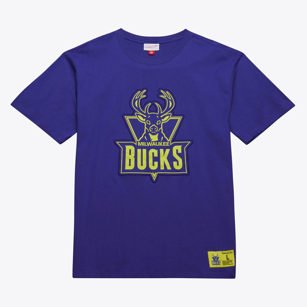 Mitchell & Ness Milwaukee Bucks Hardwood Classics Neon Nights Premium T-Shirt