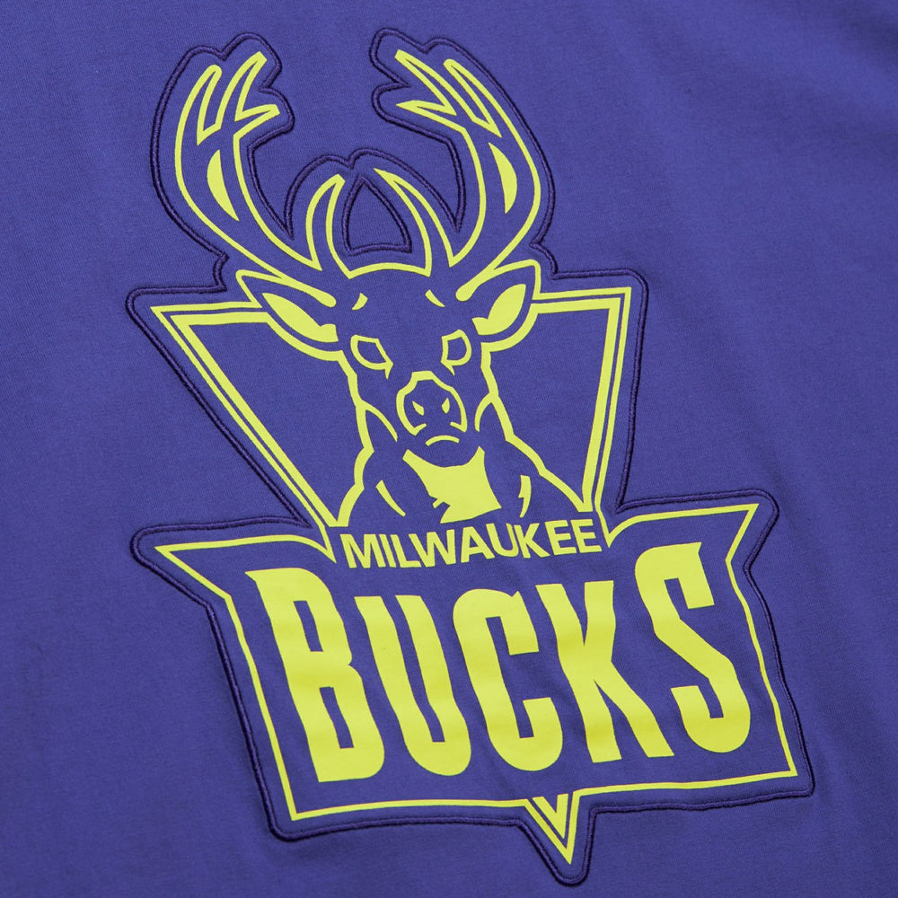 Mitchell & Ness Milwaukee Bucks Hardwood Classics Neon Nights Premium T-Shirt