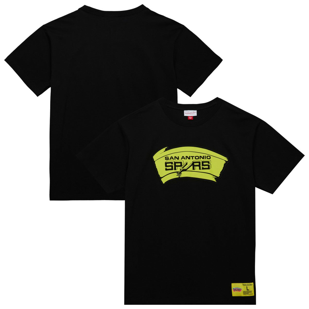 Mitchell & Ness San Antonio Spurs Hardwood Classics Neon Nights Premium T-Shirt