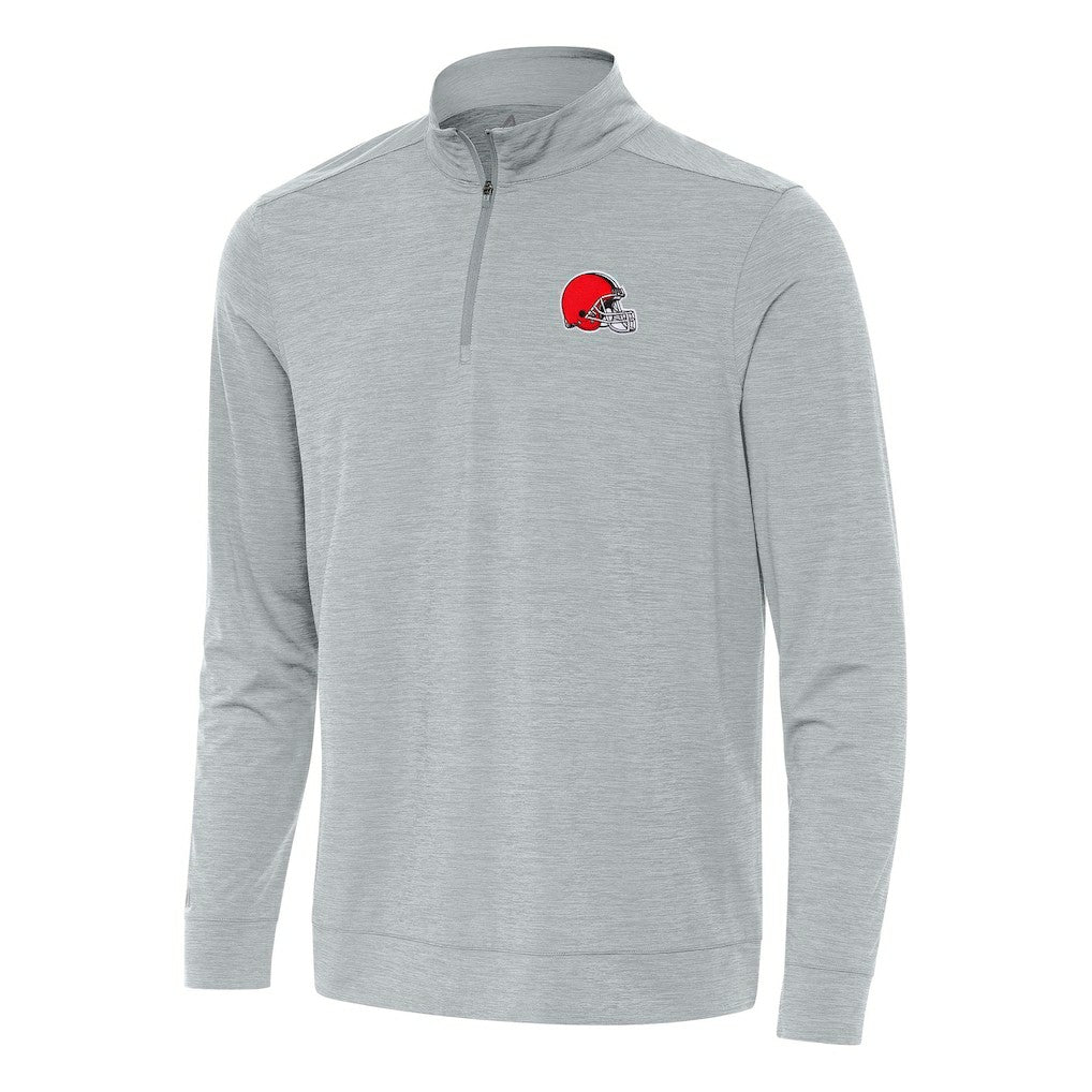 Antigua Bright Quarter-Zip Top - Cleveland Browns Tops
