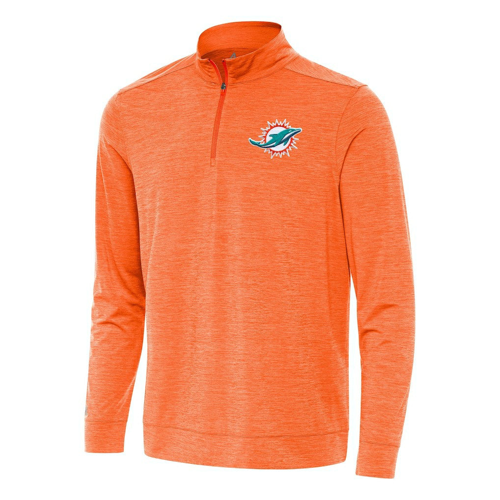 Antigua Bright Quarter-Zip Top - Miami Dolphins Tops