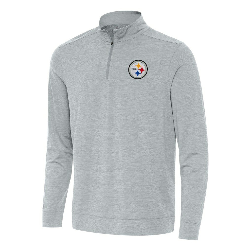 Antigua Bright Quarter-Zip Top - Pittsburgh Steelers Tops
