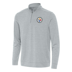 Antigua Bright Quarter-Zip Top - Pittsburgh Steelers Tops