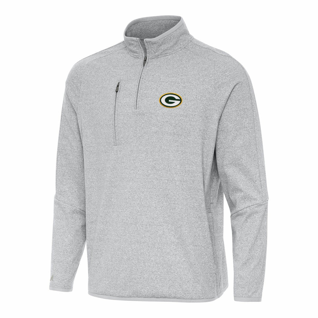 Antigua Certain Tri-Blend Quarter-Zip Top - Green Bay Packers Tops
