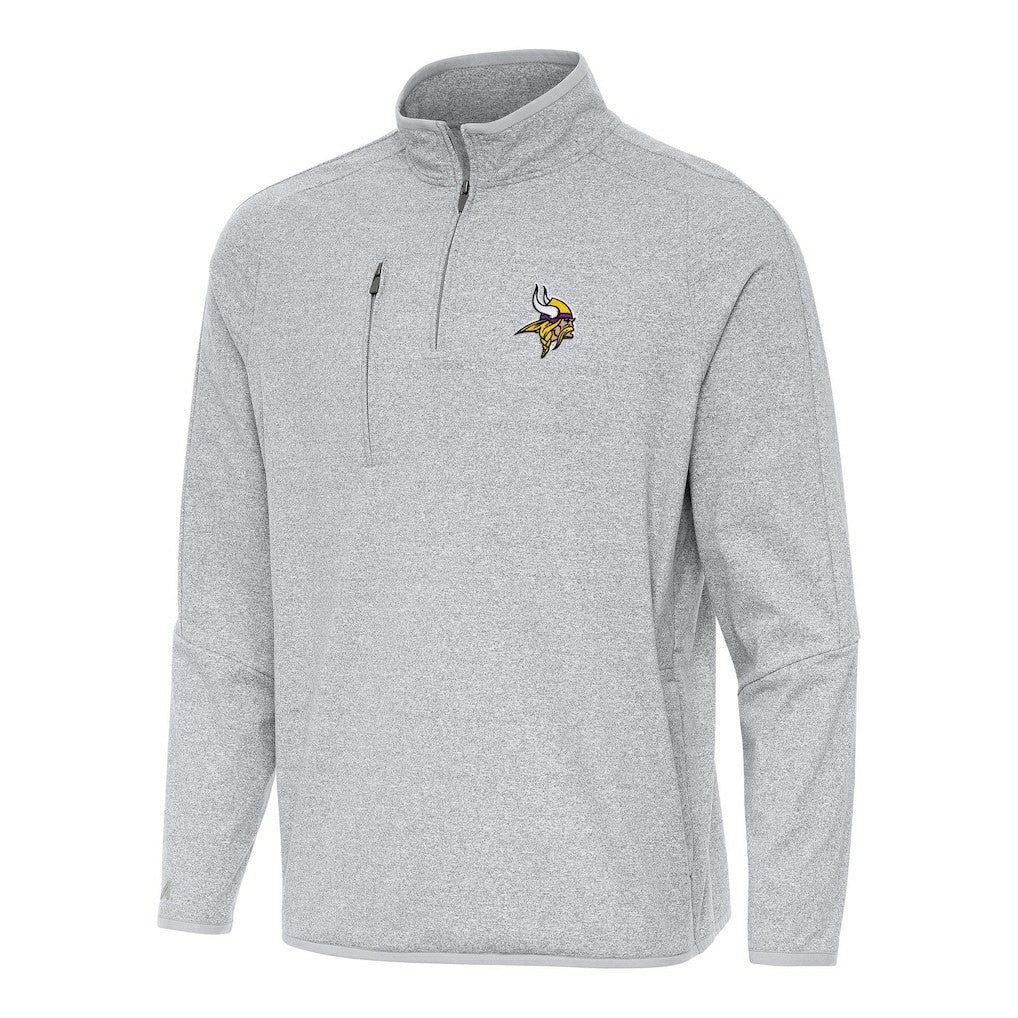 Antigua Certain Tri-Blend Quarter-Zip Top - Minnesota Vikings Tops