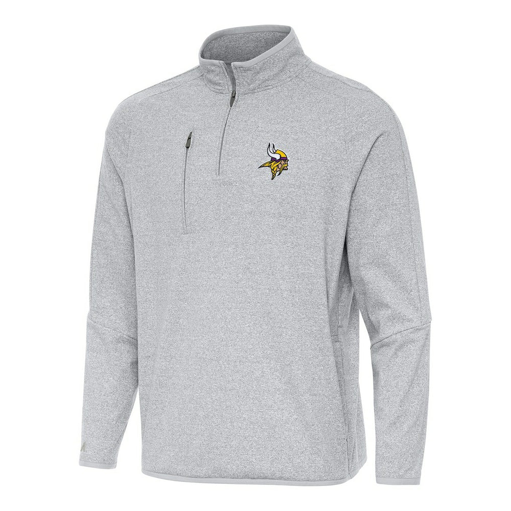 Antigua Certain Tri-Blend Quarter-Zip Top - Minnesota Vikings Tops