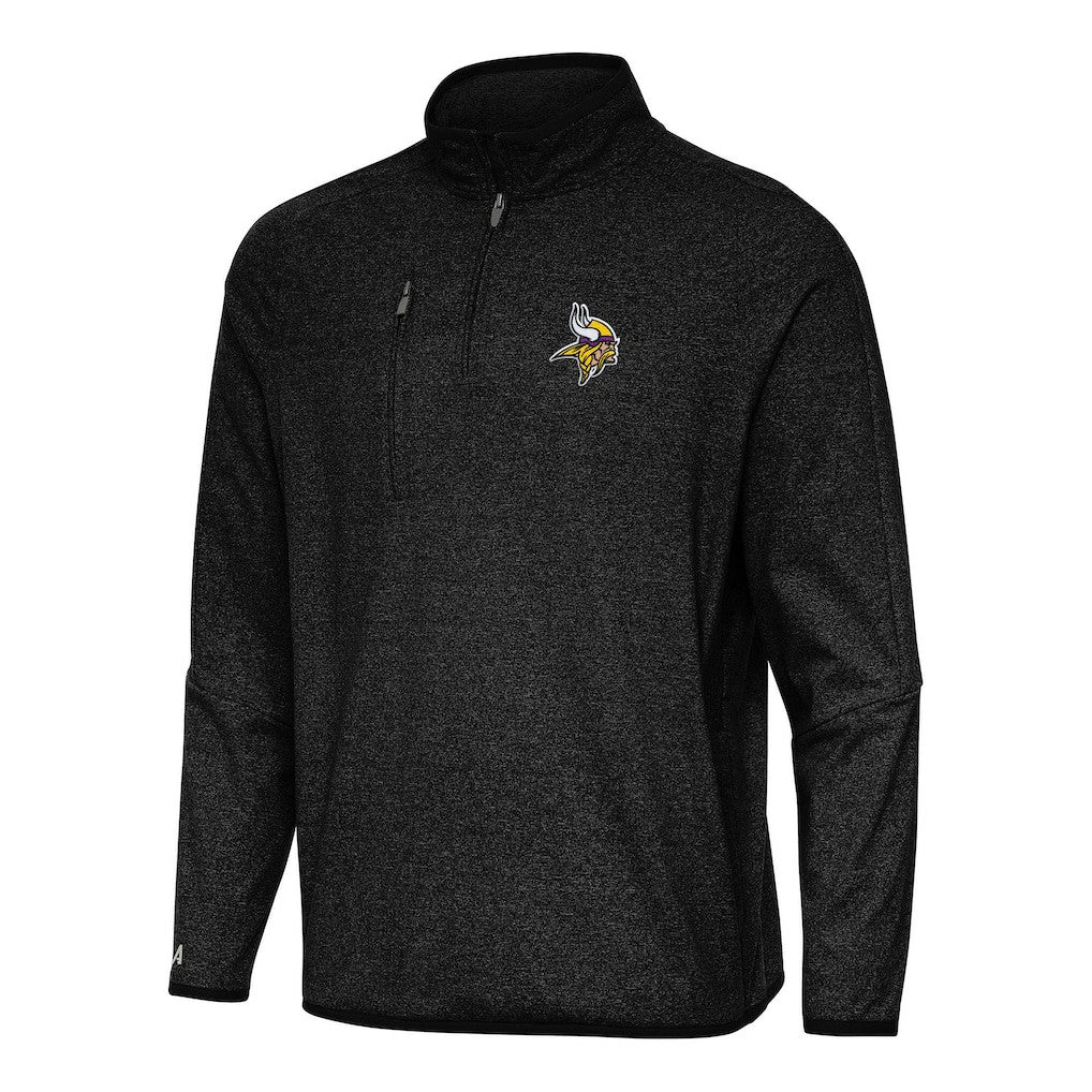 Antigua Certain Tri-Blend Quarter-Zip Top - Minnesota Vikings Tops
