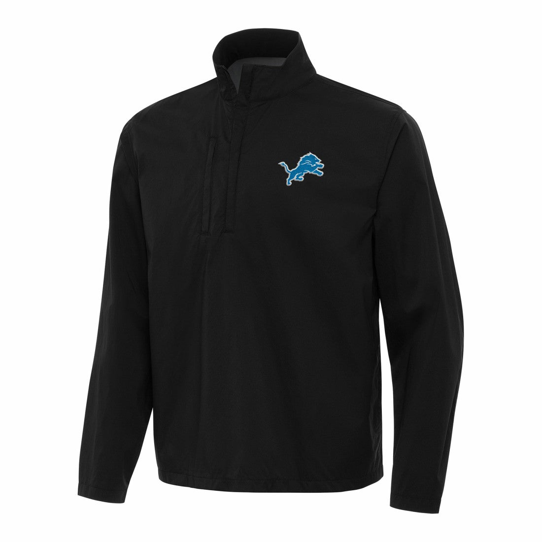 Antigua Brisk Quarter-Zip Pullover Jacket - Detroit Lions Pullover
