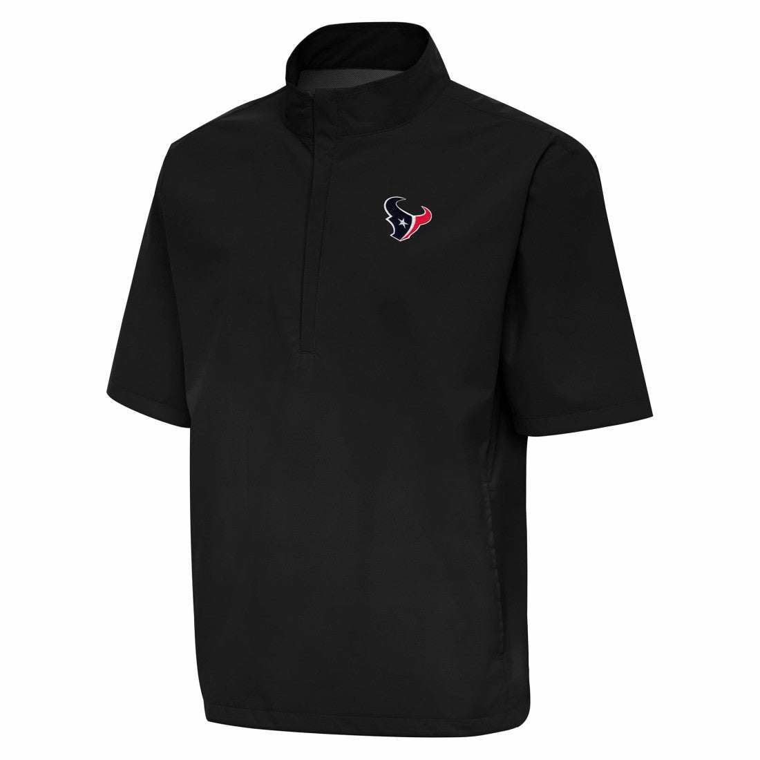 Antigua Brisk Short Sleeve Quarter-Zip Windshirt - Houston Texans Shorts