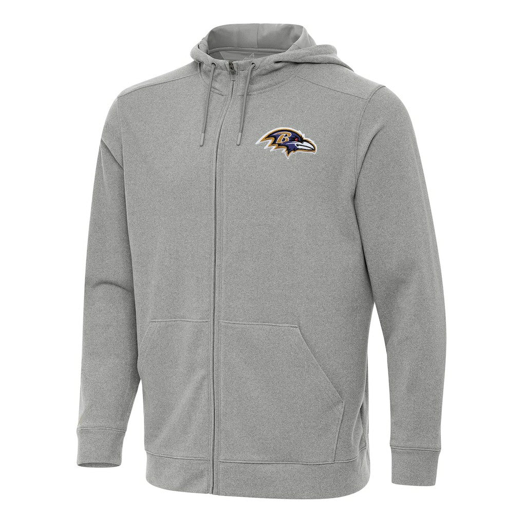 Antigua Effortless Full-Zip Hoodie - Baltimore Ravens Hoodies