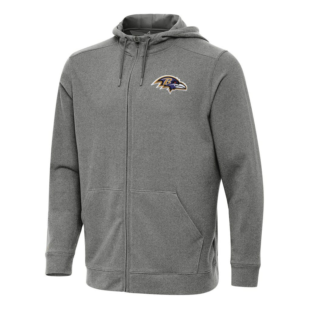 Antigua Effortless Full-Zip Hoodie - Baltimore Ravens Hoodies