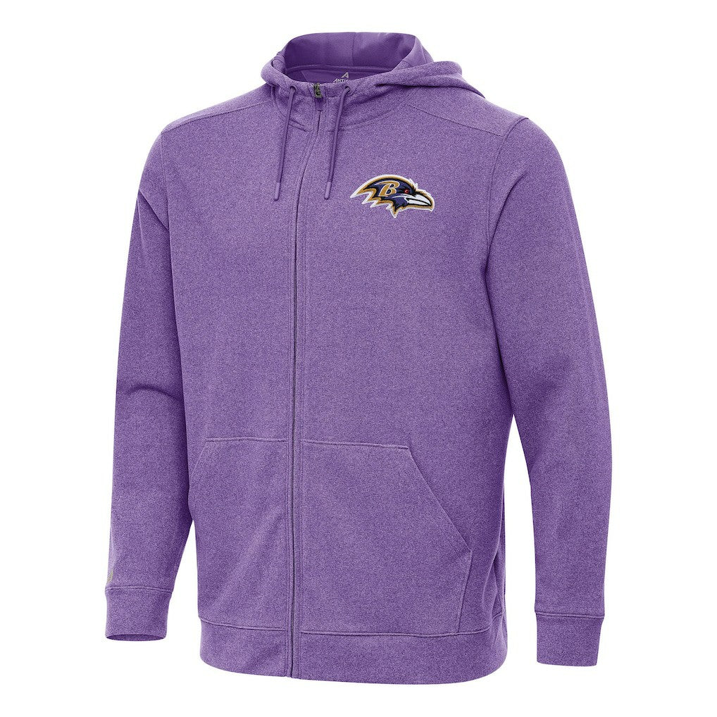 Antigua Effortless Full-Zip Hoodie - Baltimore Ravens Hoodies