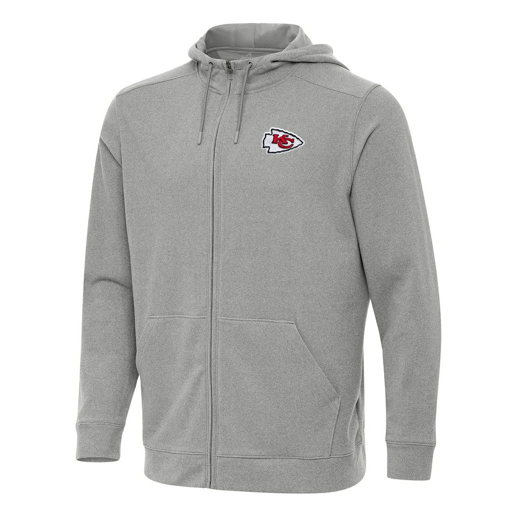 Antigua Effortless Full-Zip Hoodie - Kansas City Chiefs Hoodies