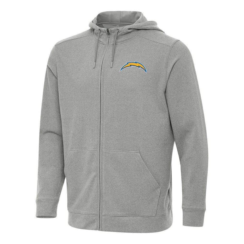 Antigua Effortless Full-Zip Hoodie - Los Angeles Chargers Hoodies
