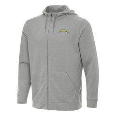 Antigua Effortless Full-Zip Hoodie - Los Angeles Chargers Hoodies
