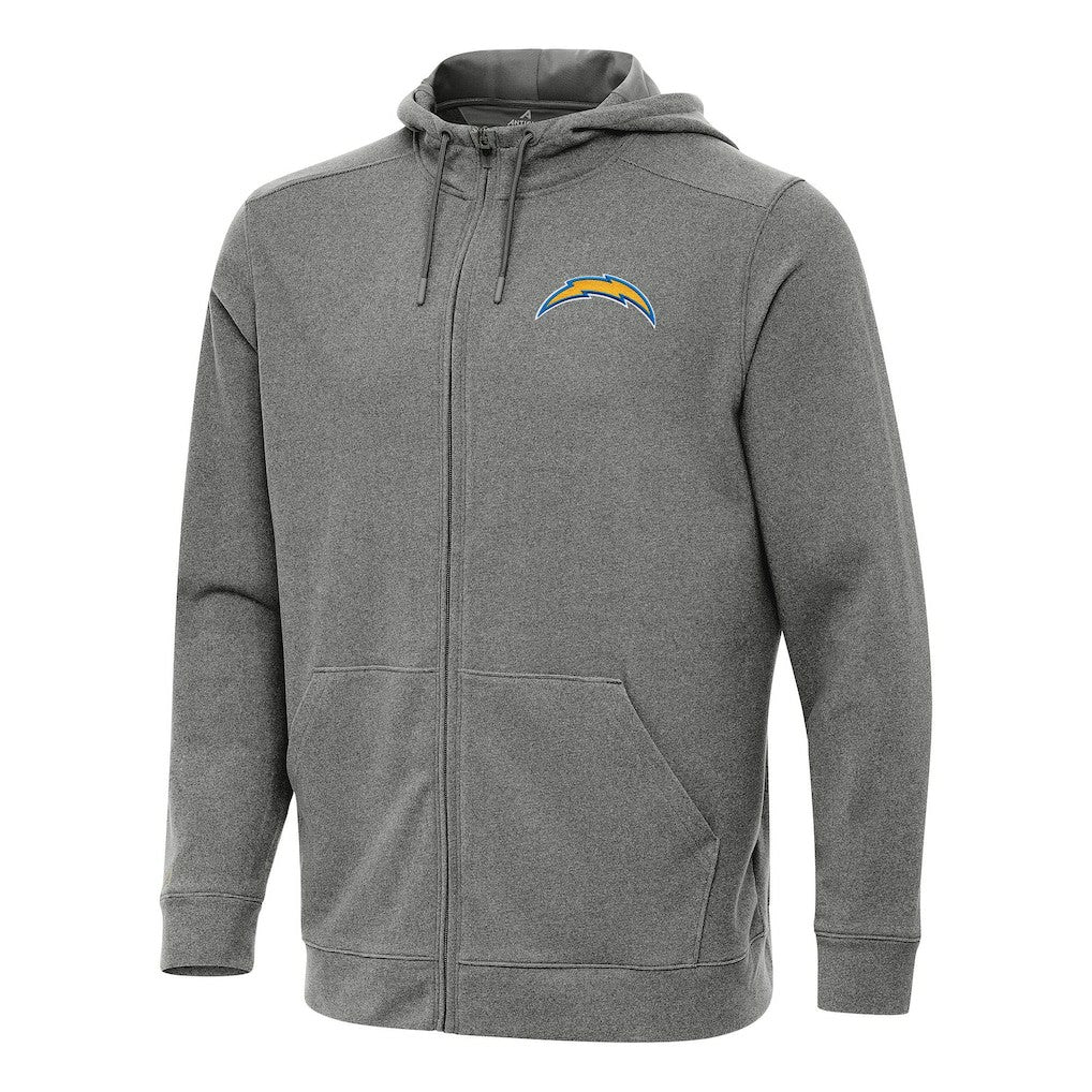 Antigua Effortless Full-Zip Hoodie - Los Angeles Chargers Hoodies