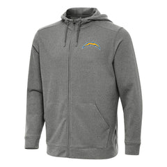 Antigua Effortless Full-Zip Hoodie - Los Angeles Chargers Hoodies
