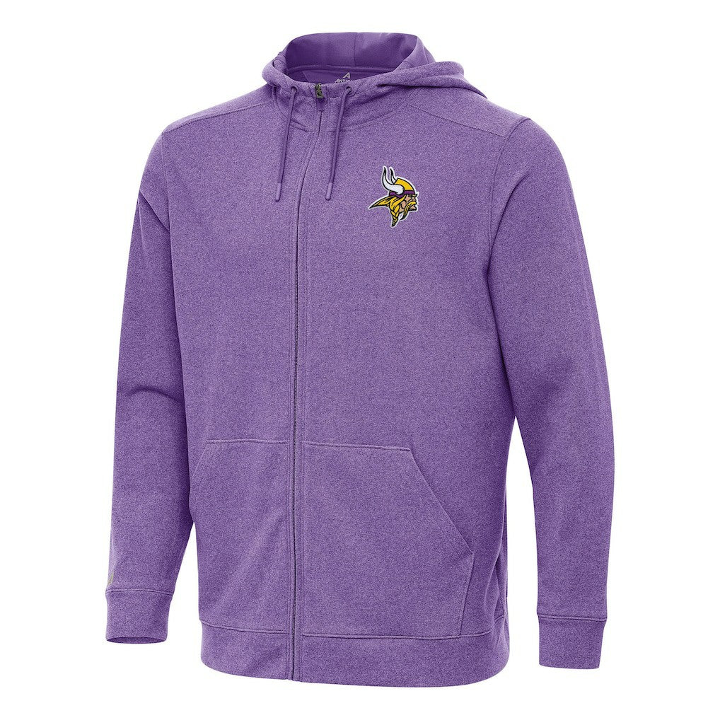 Antigua Effortless Full-Zip Hoodie - Minnesota Vikings Hoodies
