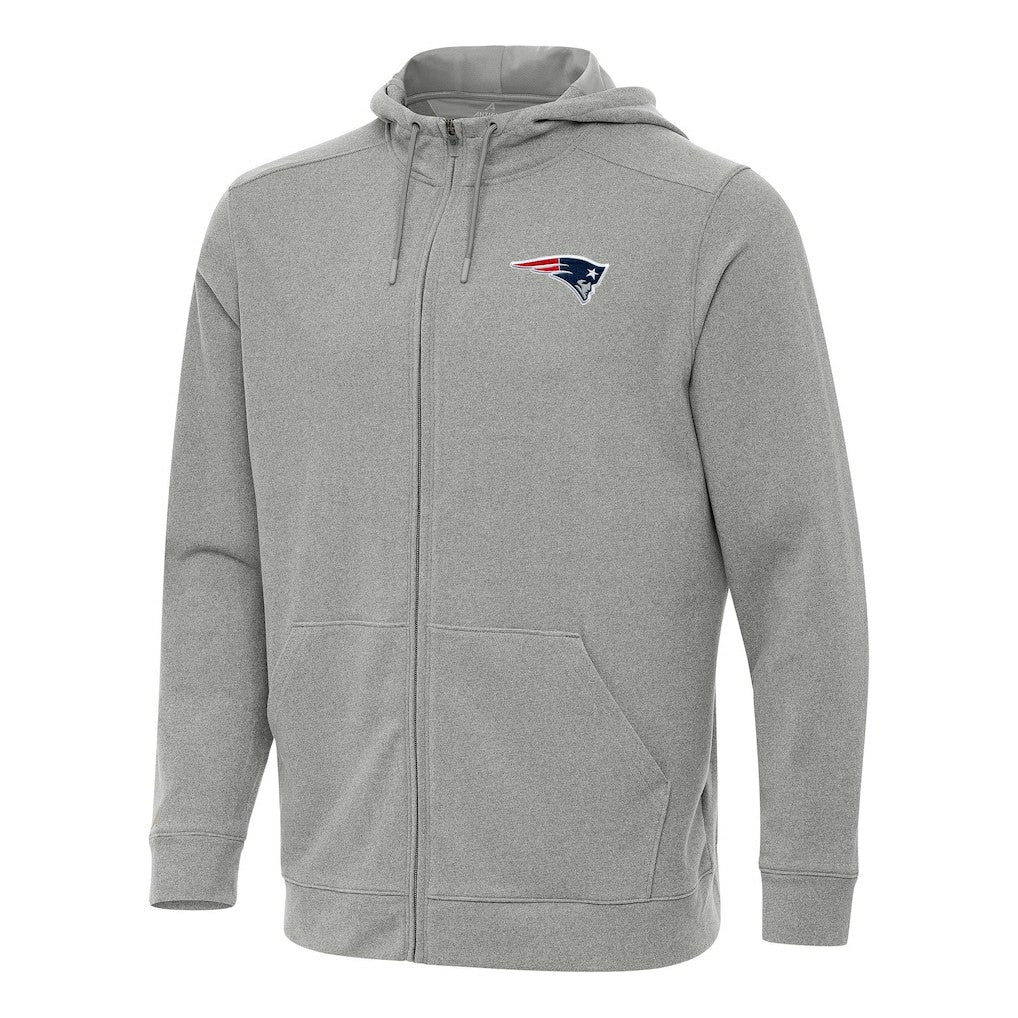 Antigua Effortless Full-Zip Hoodie - New England Patriots Hoodies