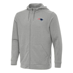 Antigua Effortless Full-Zip Hoodie - New England Patriots Hoodies