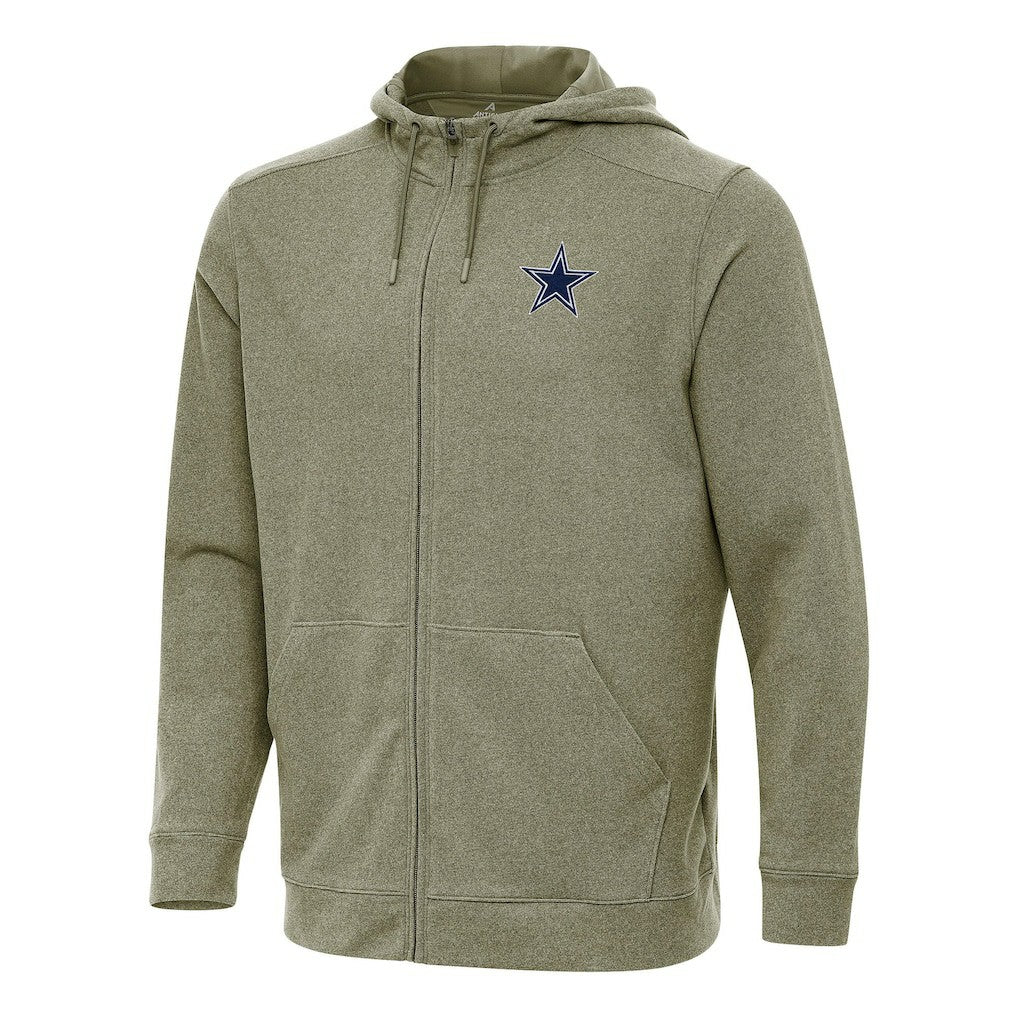 Antigua Effortless Full-Zip Hoodie - Dallas Cowboys Hoodies