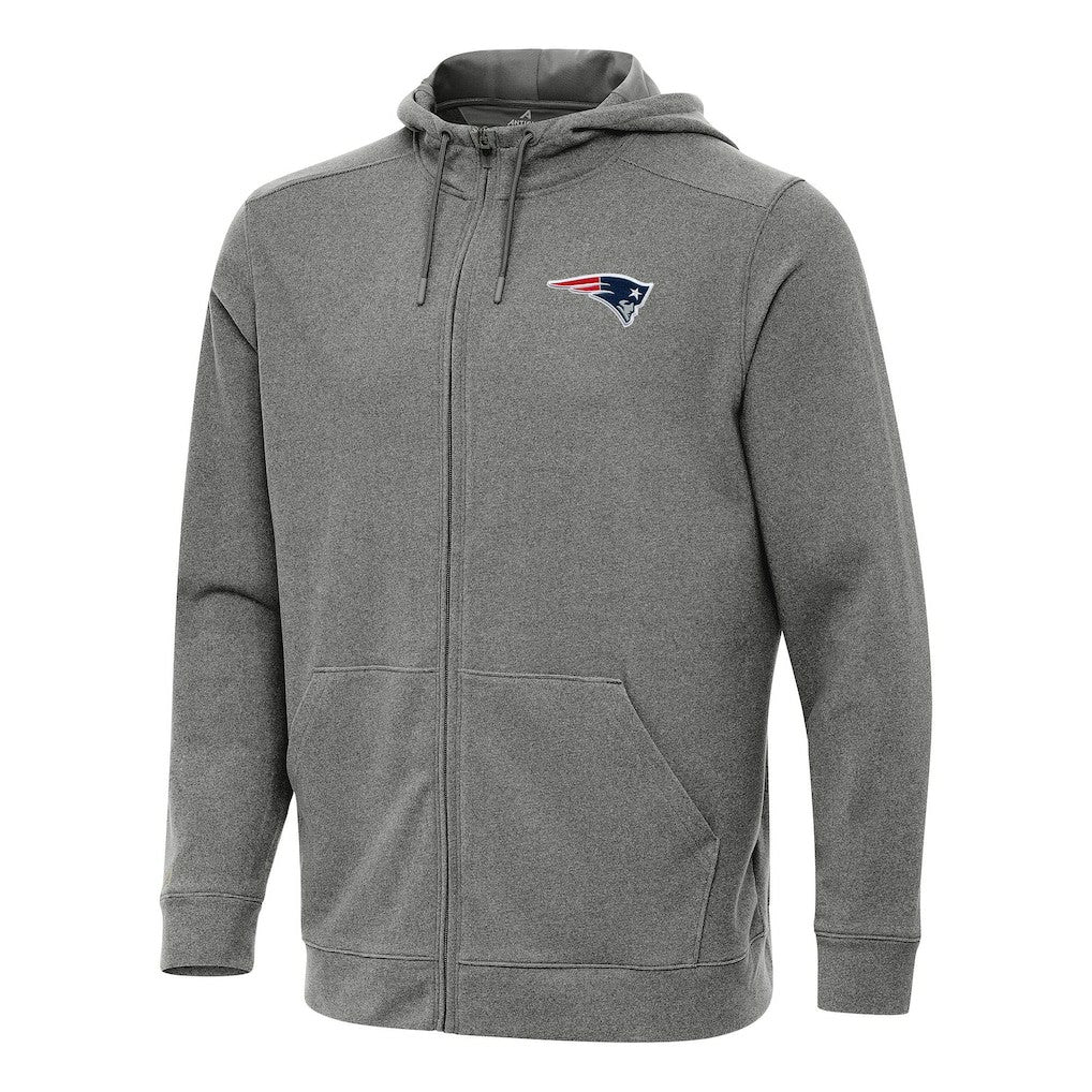 Antigua Effortless Full-Zip Hoodie - New England Patriots Hoodies