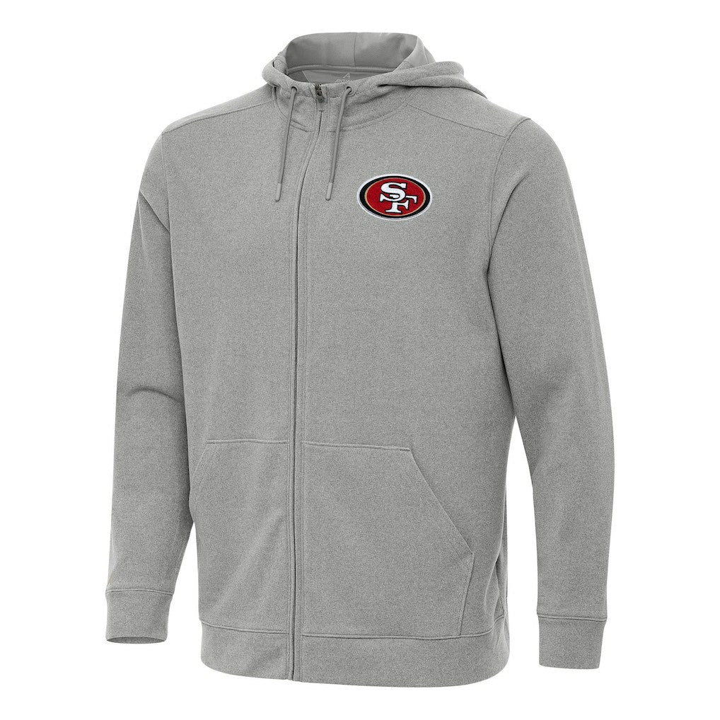 Antigua Effortless Full-Zip Hoodie - San Francisco 49ers Hoodies