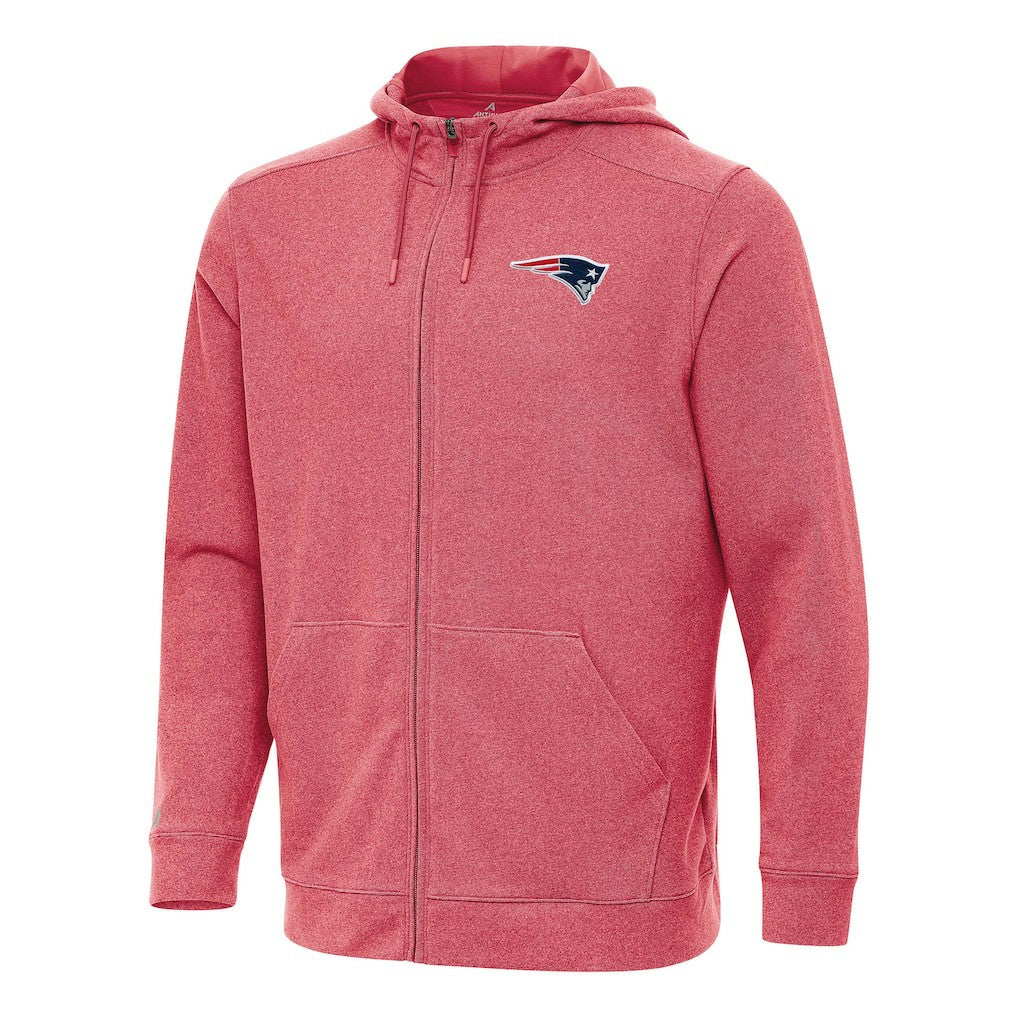 Antigua Effortless Full-Zip Hoodie - New England Patriots Hoodies