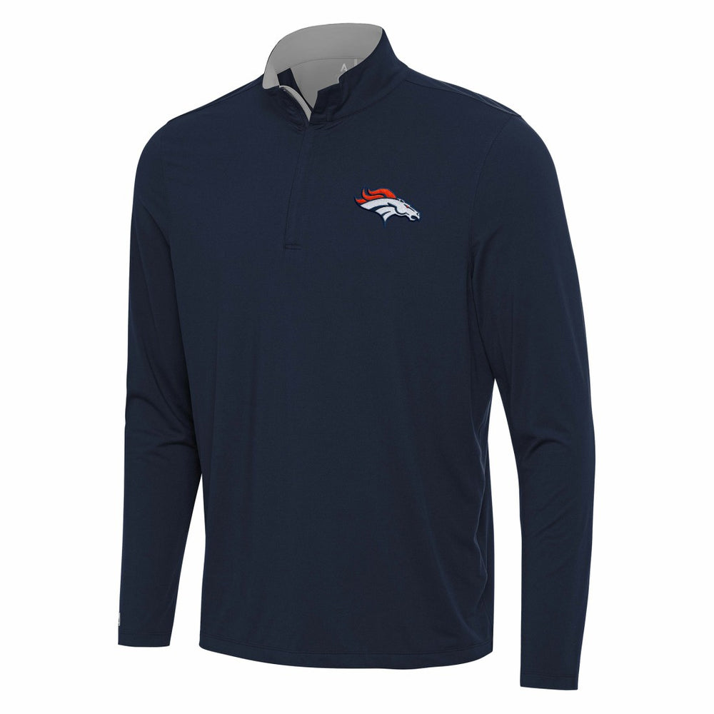 Antigua Content Quarter-Zip Pullover Top - Denver Broncos Pullover
