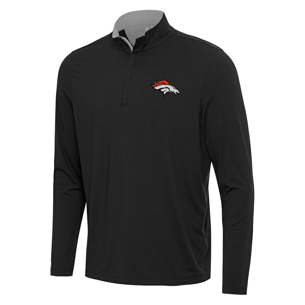 Antigua Content Quarter-Zip Pullover Top - Denver Broncos Pullover