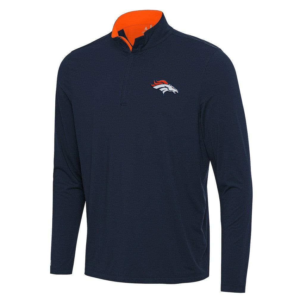 Antigua Content Quarter-Zip Pullover Top - Denver Broncos Pullover