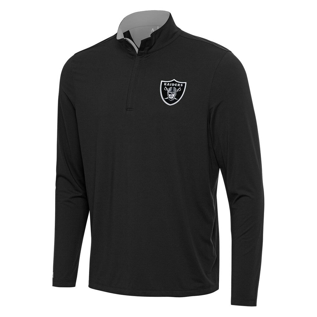 Antigua Content Quarter-Zip Pullover Top - Las Vegas Raiders Pullover