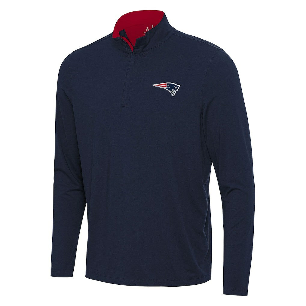 Antigua Content Quarter-Zip Pullover Top - New England Patriots Pullover