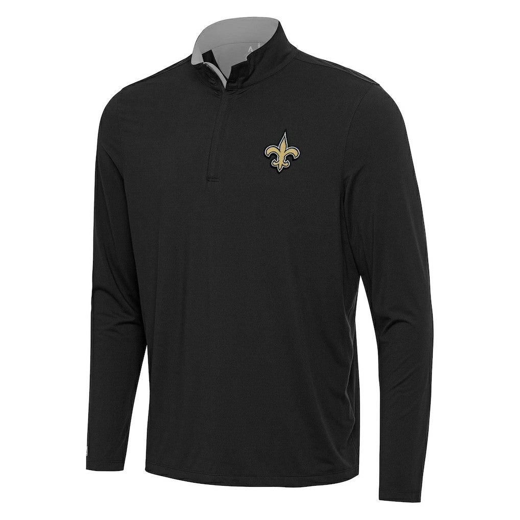 Antigua Content Quarter-Zip Pullover Top - New Orleans Saints Pullover