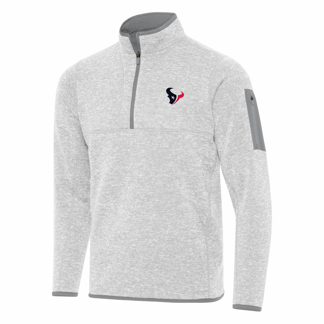 Antigua Fortune Quarter-Zip Pullover Jacket - Houston Texans Pullover