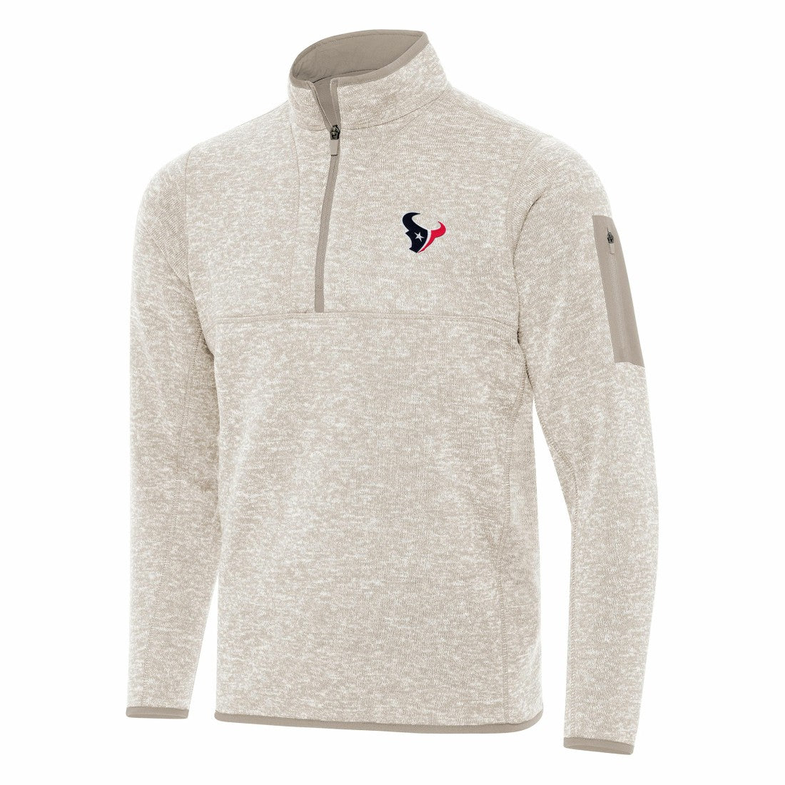 Antigua Fortune Quarter-Zip Pullover Jacket - Houston Texans Pullover