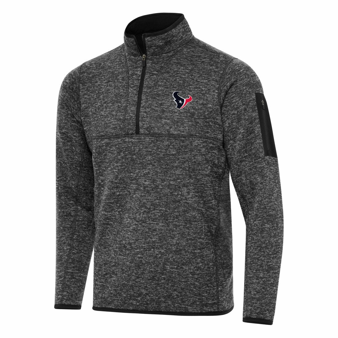 Antigua Fortune Quarter-Zip Pullover Jacket - Houston Texans Pullover