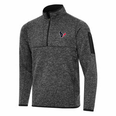 Antigua Fortune Quarter-Zip Pullover Jacket - Houston Texans Pullover